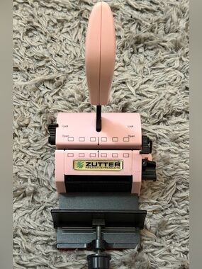 Zutter Pink Hole Punch/binder Tool - Home Art